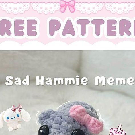 Tiny Amigurumi Pattern, Crochet No Sew Plush, Free Crochet Patterns Amigurumi No Sew, Crochet Pattern Plushies, Free Plushy Crochet Patterns, Silly Crochet Patterns, Hamster Crochet Pattern Free, Crochet Hamster Pattern Free, Free Crochet Patterns No Sew