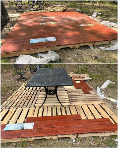 Pallet Couch Outdoor, Pallet Wood Ideas, Pallet Patio Decks, Wood Pallet Ideas, Pallet Wood Projects, Pallets Furniture, Patio Decks, Outdoor Pallet Projects, Diy Pallet Couch