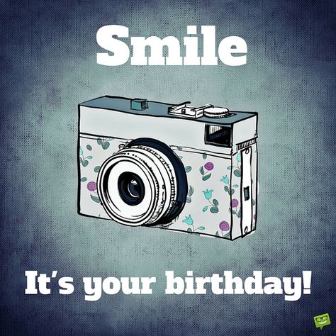 Retro Happy Birthday Picture with camera. Happy Birthday Photographer, Birthday Illustrations, Happy Birthday Friendship, Birthday Images Hd, Birthday Sayings, Free Happy Birthday Cards, Happy Birthday For Him, Happy Birthday Typography, Happy Birthday Sis