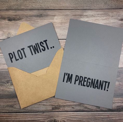 Circle Game, Pregnancy Announcement Cards, I'm Pregnant, Groomsmen Proposal, Mesa Az, Announcement Cards, Plot Twist, Laser Printer, Future Kids