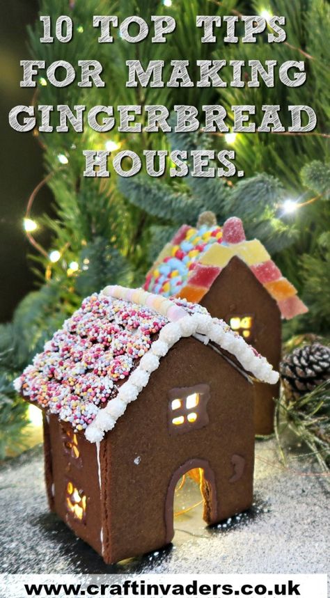 Gingerbread Houses make a lovely festive centrepiece. They can, however, be frustrating and fiddly to make. So here are our ten top tips for creating a stress-free Gingerbread House. The Best Gingerbread House, Best Gingerbread House, Cool Gingerbread Houses, Gingerbread House Recipe, Gingerbread House Parties, Make A Gingerbread House, Advent Activities, Festive Centerpieces, Gingerbread Recipe