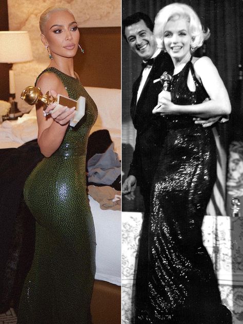 Marilyn Monroe Costume, Golden Globes Dresses, Marilyn Monroe Dress, Kim Kardashian Dresses, Monroe Dress, Marilyn Dress, Met Gala Red Carpet, Hollywood Icons, Iconic Dresses