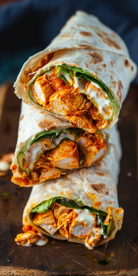 Buffalo Chicken Wraps - Chasety Grilled Wraps Healthy, Spicy Buffalo Chicken Wraps, Buffalo Chicken Rap, Spicy Grilled Chicken Wrap, Buffalo Grilled Chicken Wraps, Dunkin Chicken Roasted Pepper Wrap, Best Wraps For Dinner, Buffalo Wraps Chicken, Crunchy Southwestern Chicken Wrap