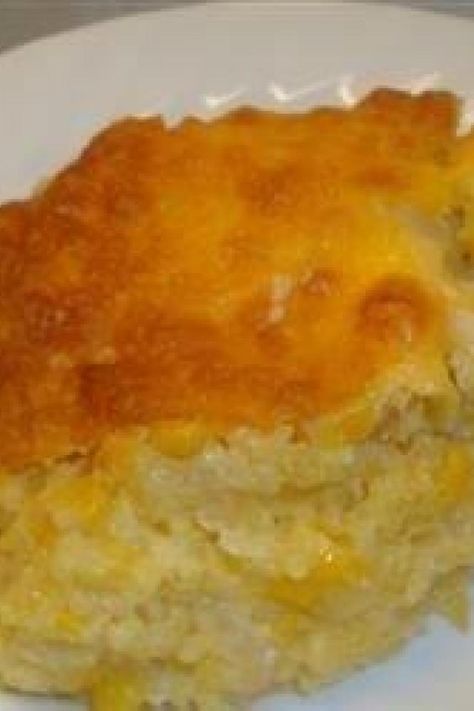 SWISS CORN BAKE Cheesy Corn Casserole Recipe, Corn Bake, Jack Stack, Cheesy Corn Casserole, Cheese Corn, Cheesy Corn, Corn Casserole Recipe, Cream Style Corn, Baked Corn