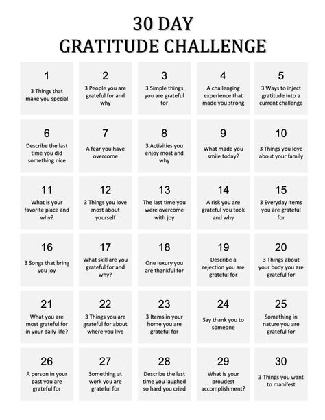 30 Day Gratitude Challenge, 5 Minutes Journal, Gratitude Prompts, To Do Planner, Journal Inspiration Writing, Healing Journaling, Journal Challenge, Gratitude Journal Prompts, Gratitude Challenge