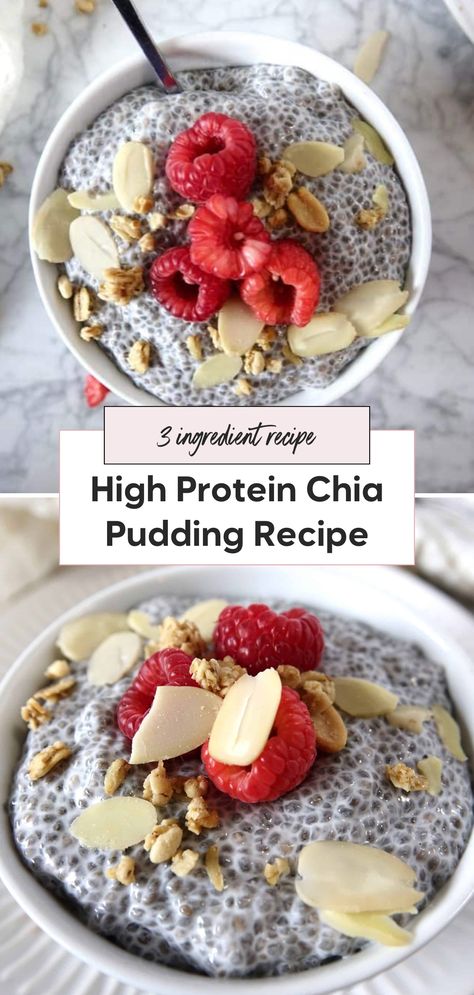 Start your day with high protein chia seed pudding, a healthy breakfast option. This chia seed pudding is one of the best chia seed pudding recipes you'll find. Perfect for a high protein breakfast, this protein chia seed pudding includes chia seed pudding with protein powder to keep you full and energized. Chia Seed Pudding With Premier Protein, Quick Easy Chia Seed Pudding, Paleo Chia Seed Breakfast, Chia Seed Pudding Gluten Free, Chia Seed Healthy Pudding, The Best Chia Pudding, Chia Seed Pudding Healthy Breakfast, Plain Chia Seed Pudding, Vegan Protein Chia Pudding