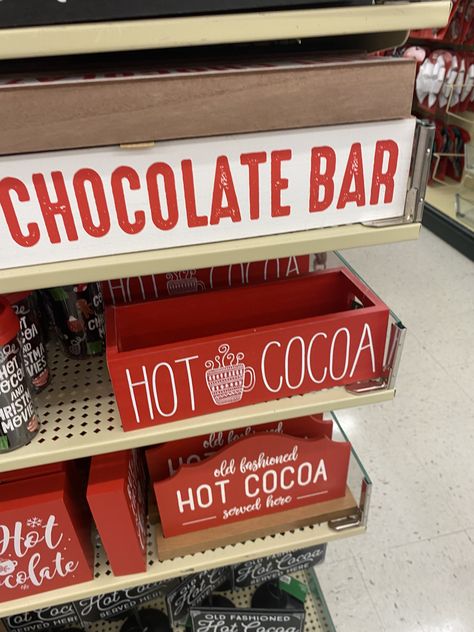 Hot Cocoa Signs, Mission Farewell, Christmas Hot Chocolate Bar, Chocolate Station, Bar Decorations, Signs Christmas, Christmas Hot Chocolate, Hot Cocoa Bar, Hot Chocolate Bars