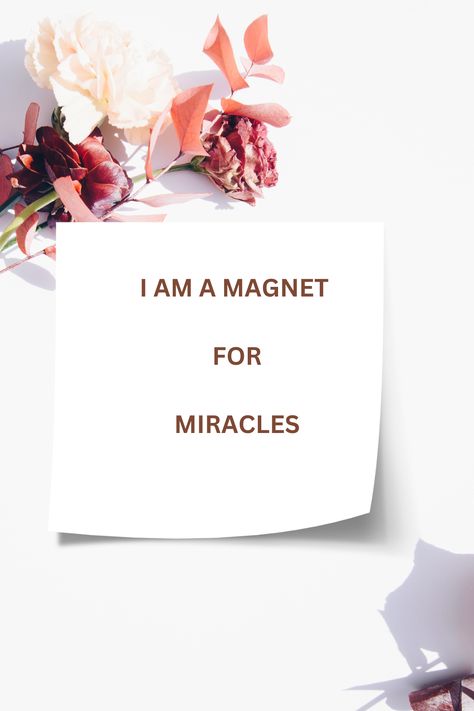 I allow Mircales into my Life, I am a Magnet for Miracles. Daily affirmation. #miraclemindset #selflovequote #Miraclesquote I Am A Magnet For Miracles, I Am A Magnet, Grounding Techniques, Daily Affirmation, We Are Love, Aesthetic Pastel, Aesthetic Pastel Wallpaper, Pastel Wallpaper, Self Love Quotes