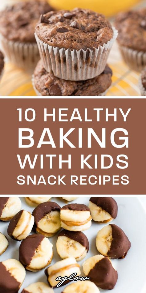 Easy Class Snacks, Fun Healthy Kids Snacks, Easy Kid Recipes Fun Healthy Snacks, Easy Bake Recipes Kids, Healthy Snacks To Make With Kids, Healthy Sweet Snacks For Kids, Healthy Baked Goods Clean Eating, Healthy Baking For Kids, Healthy Baked Snacks For Kids