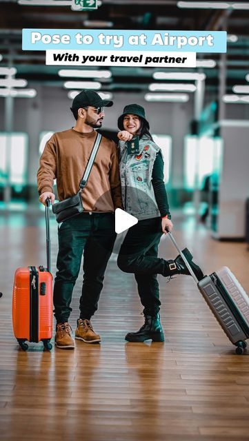 𝐌 𝐀 𝐍 𝐈 𝐒 𝐇 𝐀 (𝐌𝐢𝐧𝐢) on Instagram: "Tag your Travel Partner ⬇️ & save this reel for your next travel ✈️ • • • Airport pose, photography, photo ideas, Couple poses, bff poses , travel photo  • • • #minishalove #airportphotography #airport #couplephotography #bffphotoshoot #travelpartner #photoideas #posemaker #reels #reelsvideos #explore #explorepage" Airport Couple Photos, Travel Photography Ideas Instagram, Airport Photography Ideas, Couple Travel Photos Airport, Airport Reels Ideas, Airport Couple Pictures, Airport Photo Ideas Instagram, Couple Airport Pictures, Airport Photos Ideas