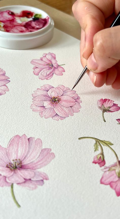 Botanical Art Talks | JULIA TRICKEY Julia Trickey, Botanical Artists, Botanical Flower Art, Diy Watercolor Painting, Watercolour Inspiration, Floral Drawing, Art Hobbies, Watercolor Tutorials, Watercolor Painting Techniques