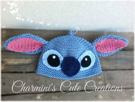 stitch crochet hat Lilo And Stitch Crochet, Disney Crochet Hats, Stitch Crochet Hat, Disney Crochet, Crochet Bucket, Crochet Bucket Hat, Cute Stitch, Stitch Crochet, Knitted Hat