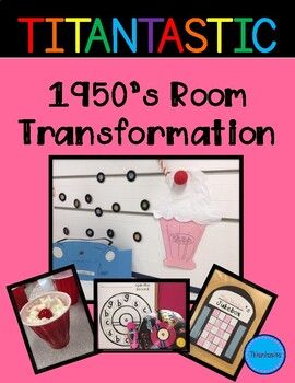 This product includes EVERYTHING you need to pull off a 1950's Themed Room Transformation! All you'll have to do is "set the stage" with a few pink tablecloths, donated records (ask a local shop), and 1950's music!Included in this product:- Volunteer/Donation Request- Take Home Note & Name Tags - Send these home in a sealed envelope a couple days before your transformation. Have your students open the envelope with a parent/guardian (surprise room transformations are SO exciting!)- Coloring 50th Day Of School Kindergarten, 50th Day Of School, 1950's Diner, Pre K Curriculum, Donation Request, Classroom Transformation, Kindergarten Centers, School Celebration, Math Time