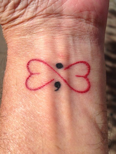 The SemiColon Project was set up in 2013 and is dedicated to supporting people… Semicolon Project, Awareness Tattoo, Health Tattoo, Semicolon Tattoo, Fundraising Ideas, A Sentence, Piercing Ideas, Sister Tattoos, Support People