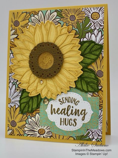 Diy Birthday Cards, Ornate Garden, Stampin Up 2020 2021, Sunflower Cards, Pumpkin Cards, Bee Cards, Stampin Up Catalog, Paper Ribbon, Stamping Up Cards