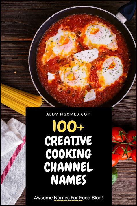 creative cooking blog names, creative cooking channel names, creative cooking names Names For Cooking Channel, Youtube Cooking Channel Name Ideas, Cooking Channel Name Ideas, Food Blog Names, Bakery Names, Cooking Competition, Creative Cooking, Creative Names, Blog Names