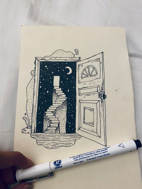 Book Inspired Tattoos, Deep Drawing, Portal Art, Pencil Drawing Images, Learn To Sketch, Pen Art Work, Sketches Of Love, Space Drawings, Graph Paper Drawings