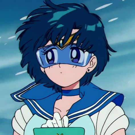 Sailor Mercury, Anime Character, Sailor Moon, Moon, Tumblr, Hair, Anime, Blue, Black