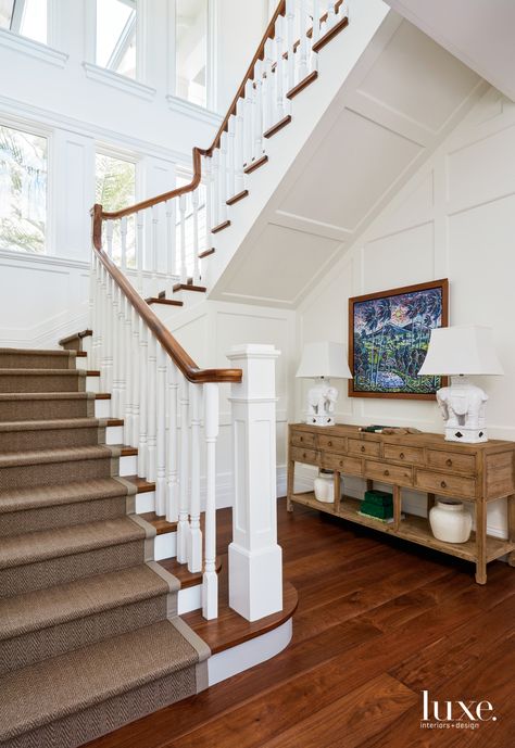 Old Florida Style, Blue Sectional, White Molding, Walnut Floors, Live Oak Trees, Mahogany Table, Florida Style, Architecture Home, Luxurious Home