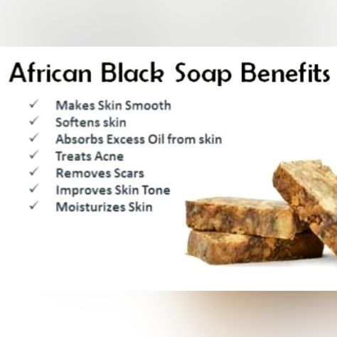 This Beauty Soap Will Change Your Skin And Hair All Natural From Ghana You Get One 4oz Bar + 1 Bamboo Exfoliating Face Sponge (Add Water To Sponge To Activate Sponge) This Is The Number 1 All Natural Skin Care Soap For Head To Toe With Natural Antibacterial And Exfoliating Properties, African Black Soap Acts Gently To Improve Skin Texture And Tone. The Soap Also Reduces Inflammation And May Help Treat Some Signs Of Aging Like Dark Spots Or Wrinkles. You Can Use African Black Soap On Your Face, H African Black Soap Benefits, Black Soap Benefits, Raw African Black Soap, African Products, Soap Benefits, Organic Skin Care Recipes, Activated Charcoal Soap, Black Skin Care, Charcoal Soap