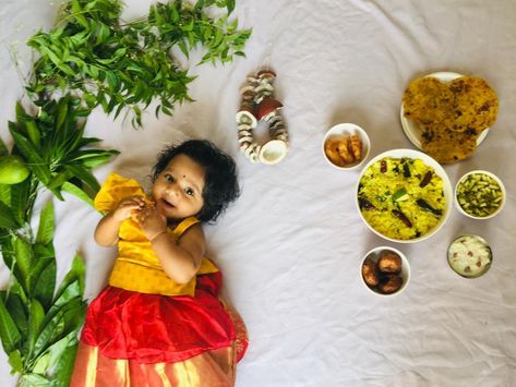 Ugadi baby photo theme Ugadi Theme For Baby Girl, Photo Theme, Baby Decor, Baby Photo, Baby Pictures, Baby Photos, Tulle Skirt, How To Wear