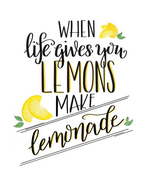 Lemon Quotes, Lemonade Stand Ideas, Kids Lemonade, Lemonade Stands, Lemonade Sign, Making Lemonade, Lemon Kitchen Decor, Lemon Theme, Doodle Quotes