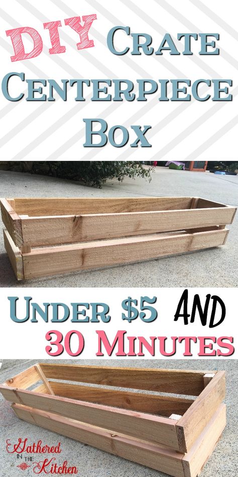 Wood Crafts Diy Easy, Diy Wood Crate, Paint Stick Crafts, Wood Box Centerpiece, Box Centerpiece, Small Wood Box, Rental Ideas, Diy Crate, Fair Booth