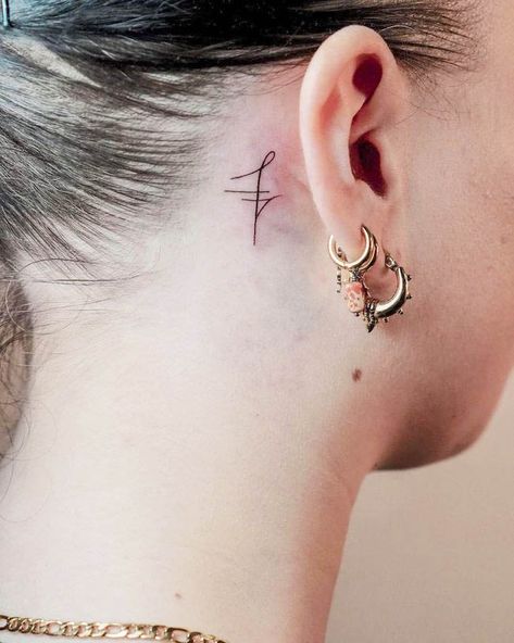 Behind Ear Tattoo Meaningful, Ear Tattoo Inspiration, Small Behind Ear Tattoos For Women With Meaning, Woman Behind Ear Tattoo, Dainty Behind Ear Tattoos For Women, Ear Tattoos Behind The, Key Tattoo Behind Ear, Christian Behind The Ear Tattoos, Behind The Ear Best Friend Tattoo Ideas