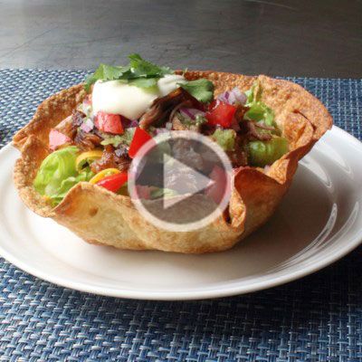 Taco Salad Shells Tortilla Bowls, Tortilla Bowls Baked, Tortilla Bowls Recipes, Taco Salad Shells, Tortilla Bake, Taco Salad Bowls, Tortilla Bowls, Tostada Recipes, How To Make Tortillas