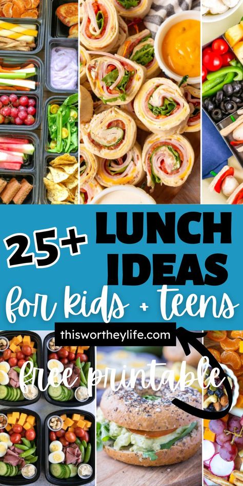 Big Kid School Lunch Ideas, School Friendly Lunch Ideas, School Lunch Side Ideas, School Lunch Ideas For Kids 2nd Grade, Cold Lunch Ideas For Middle School, Back To School Lunches For Highschool, Lunch Ideas For Sports Tournaments, Field Trip Lunch Ideas For Parents, Play Date Lunch Ideas