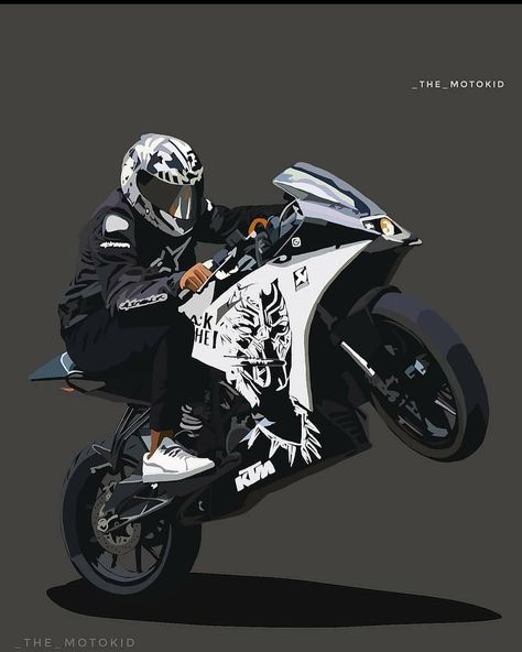 234 Likes, 0 Comments - @ktm_rcduke on Instagram: “Follow for more...!👌 Credits for DM me ©All Copyrights Belong To Their Owners. ❤Follow…” Drawing Cartoon Characters Sketches, Rc 390, Cartoon Characters Sketch, Biker Photography, Ktm Rc, Bike Drawing, Stylish Dp, Good Anime Series, One Punch Man Anime