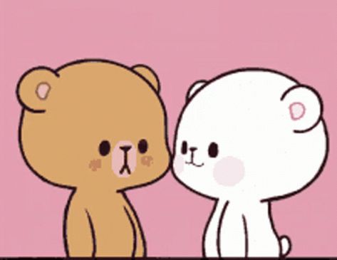 Hug Milk And Mocha, Cute Love Cartoons Gif, Milk And Mocha Hug, Milk And Mocha Bear Gif, Hugs Cute, Calin Gif, Milk And Mocha, Meme Chat, Bisous Gif