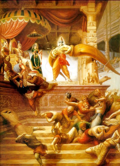 Lord Rama breaking Shiva's bow Jay Ram, Rama Lord, Vishnu Avataras, Rama Image, Sri Ram, Krishna Avatar, Lord Rama Images, Hindu Dharma, Lord Rama