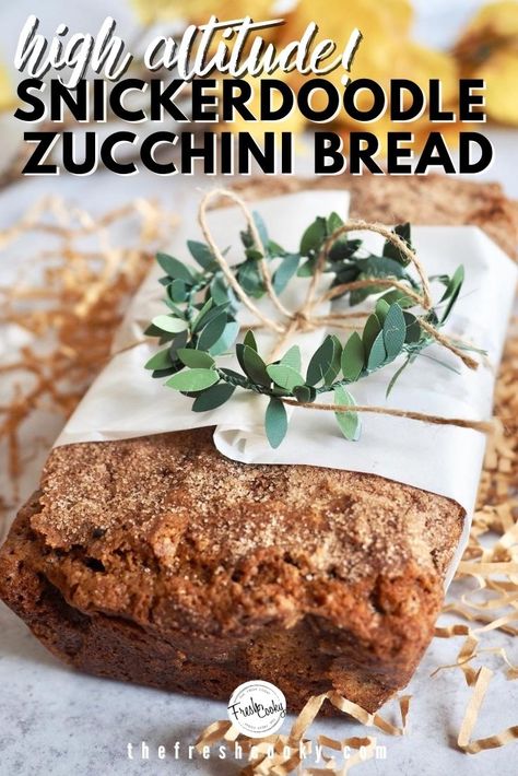 Layered Cake Recipes, Snickerdoodle Zucchini Bread, Beer Bread Easy, Zucchini Banana, Zucchini Banana Bread, High Altitude Baking, Cinnamon Crunch, Moist Banana Bread, Swirled Bread