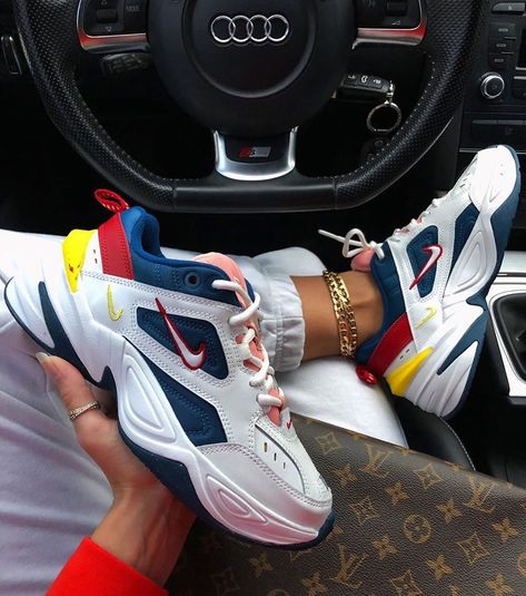 SneakCorner on Instagram: “Nike M2K Tekno 📸 @fanamss” Nike M2k, Dr Shoes, Street Style Shoes, Look Retro, Shoes Sneakers Nike, Fashion Shoes Sneakers, Baskets Nike, Fresh Shoes, Hype Shoes