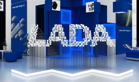 LADA IMAGE on Behance Creative Booths, Event Booth, Event Display, Event Backdrop, Exhibition Stand Design, Artistic Installation, Logo Wall, Event Branding, Exhibition Display