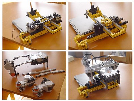 https://flic.kr/s/aHsiPFRmmb | NXT 8094 Plotter | Instructions on how to build a lego plotter using an old "8094 Control Center" set and the new Mindstorms NXT set. Control Center, Electronic Components, Graphic Card, Lego, Building, Electronic Products