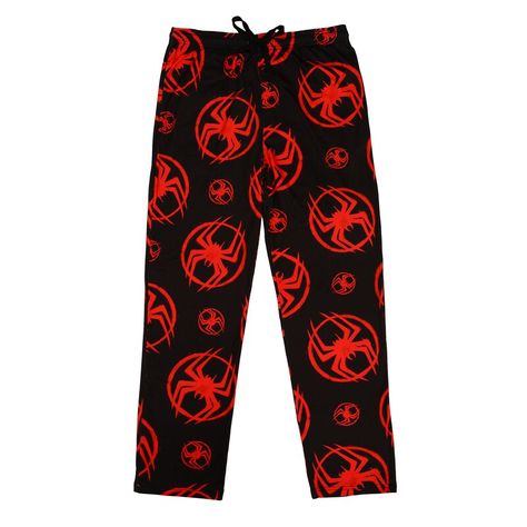 Bring your favorite superhero to your wardrobe with this Spiderman pajama pants from BIOWORLD. It features the wallcrawler's distinct logo allover and two side pockets for convenient, small-item storage. Plus, the drawstring waistband makes it easy to cinch the perfect fit for dreaming of taking care of New York's finest or relaxing the day away. Spiderman Pajama Pants, Miles Morales Logo, Spiderman Things, Spiderman Pajamas, Incredibles Costume, Plus Size Disney, Spider Man Across The Spider Verse, Star Wars Princess Leia, Star Wars Princess