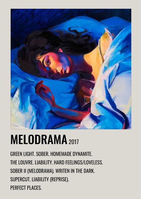 Lorde Album, Lorde Melodrama, Music Collage, Polaroid Poster, Melodrama, Lorde, Minimalist Poster, Album Art, White Art