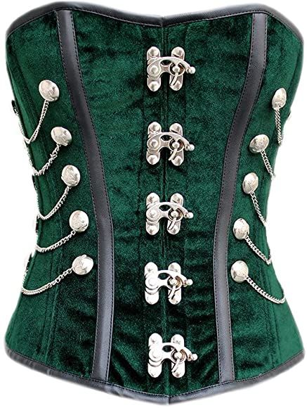 Authentic Corsets, Emerald Velvet, Green Velvet Fabric, Corset Costumes, Green Corset, Velvet Corset, Steampunk Corset, Plus Size Corset, Lace Tights