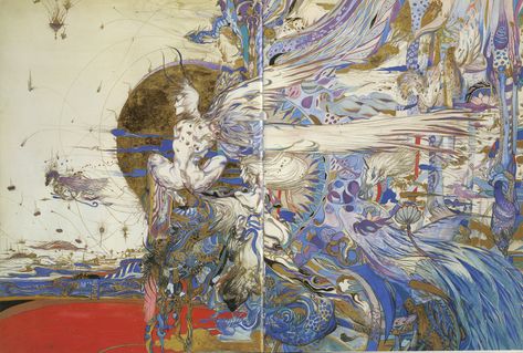 Yoshitaka Amano Yoshitaka Amano The Illustration Watercooler Amano Yoshitaka, Yoshitaka Amano, Bel Art, Final Fantasy Art, Japon Illustration, �인물 드로잉, Art Japonais, Art Et Illustration, Wow Art