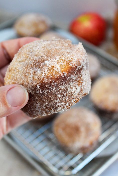 Apple Cider Doughnut Muffins Apple Cider Donut Muffins, Apple Cider Doughnut, Doughnut Muffins, Waffle Ice Cream, Donut Muffins, Cranberry Muffins, Homemade Muffins, Fall Cooking, Apple Cider Donuts