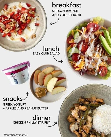 Healthy Workout Meals, Daily Meal Plan Healthy, 1600 Calorie Meal Plan, Healthy Daily Meals, Meal Plan Healthy, Workout Meals, Clean Eating Diet Plan, Daily Meal Plan, Meals Ideas