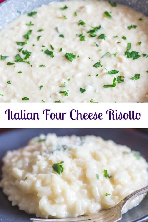 Risotto Recipes Cheese, Luscious Recipes, Cheese Risotto, Risotto Recipes Easy, Risotto Dishes, Italian Foods, Rice Side Dishes, Interesting Recipes, Savory Appetizer