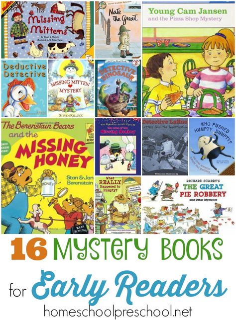 Finding a good book for kids can be quite a challenge. However, there's no mystery here! These whodunits are sure to keep your early readers entertained! | homeschoolpreschool.net Books For Kindergarten, Detective Theme, Storytime Ideas, Detective Books, Kindergarten Books, Best Mysteries, Preschool Books, Early Readers, Books For Kids