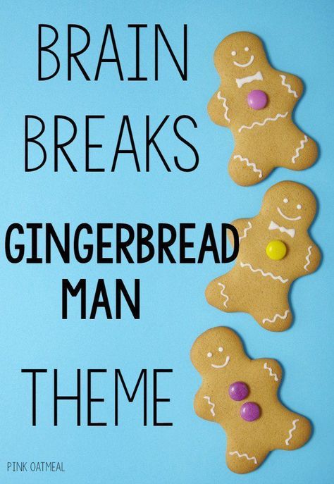 Gingerbread Man Games, Brain Break Ideas, Gingerbread Games, Gingerbread Man Unit, Gingerbread Man Story, Pediatric Physical Therapy Activities, Gingerbread Unit, Gingerbread Man Activities, Gingerbread Activities