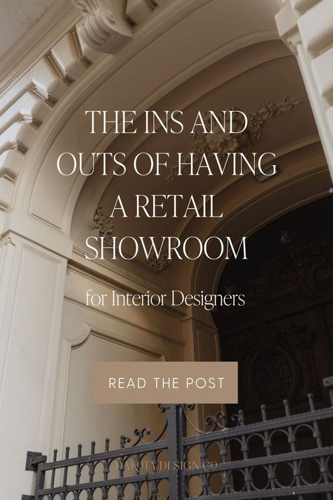 Are you thinking about opening a furniture showroom to expand your interior design business? I recently had the opportunity to chat with Heather Draper of The Heather Co. to talk about her experience adding a retail showroom to her interior design business. In case you missed our conversation, click here to read about all the things we covered when it comes to having your own furniture showroom. Interior Designer Showroom, Design Showroom Ideas, Furniture Showroom Interior Design, Design Center Showroom, Interior Design Showroom, Showroom Inspiration, Business Storage, Aesthetic Interior Design, Email Template Design