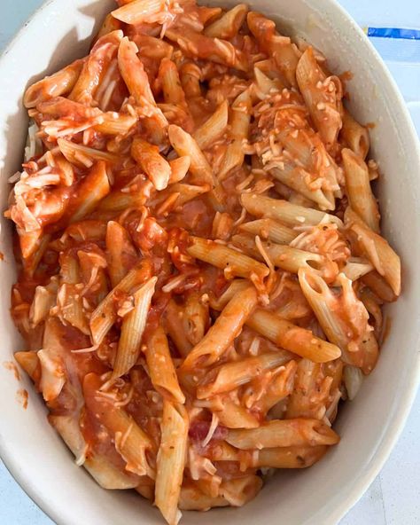 2 Timing Pasta, Two Timing Pasta Bake, Pasta Bake Alfredo, Two Timing Pasta, Recipe Diaries, Pasta Bake Easy, Hot Italian Sausage, Money Saving Meals, Penne Pasta