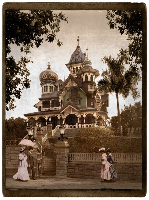 Mystic Manor, Hong Kong Disneyland.  This is the #1 attraction on my Disney park to-do list.  I can't wait to go on this one! Mystic Manor, Adventurers Club, Disney Hong Kong, House On Haunted Hill, Walt Disney Imagineering, Club Aesthetic, Disney Imagineering, Disney Attractions, Spooky House