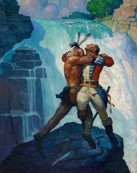 The Last Of The Mohicans, N C Wyeth, Last Of The Mohicans, Nc Wyeth, James Fenimore Cooper, William Henry, Fort William, Colonial America, Arte Dc Comics